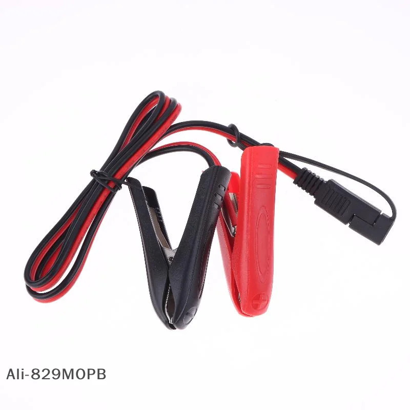 

【S】Car Solar Power Charging Extension Cable SAE To Alligator Crocodile Clip Connector Quick Release Quick Disconnect