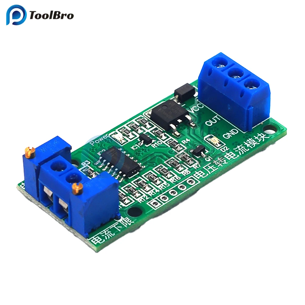 0-5V 4-20mA Voltage to Current Signal Converter Module Volt to Amp Transmitter Linear Conversion Transfer Board 2.5V 3.3V 5V