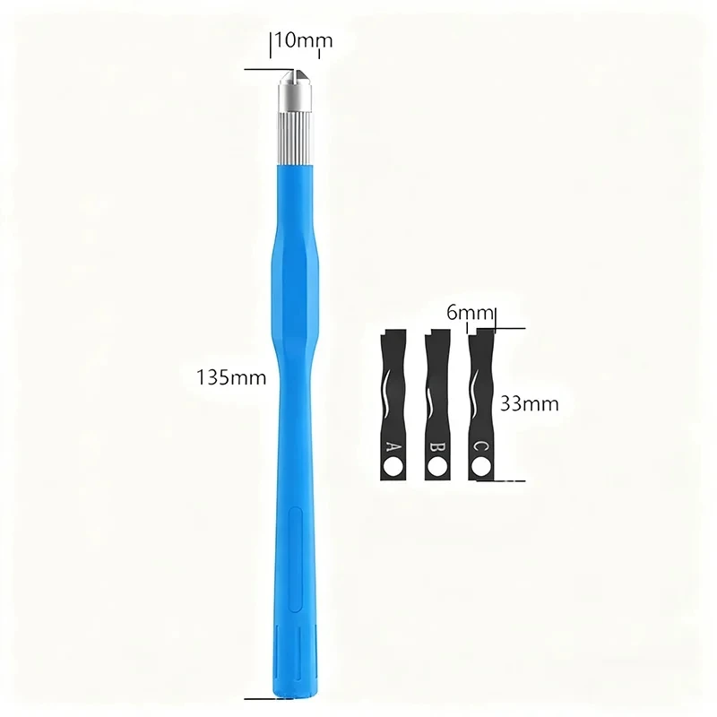 MaAnt M098 LCD Frame Limit Glue Removal Knife ,3Pcs Blades for Phone Screen Repair, Quick Remove Edge Glue Without Damaging LCD