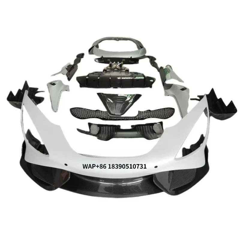 

Mclaren 720s Modification 765LT Style Carbon Fiber Upgrade Front Bumper Rear Bumper Side Skirts Rear Spoiler Body Kit