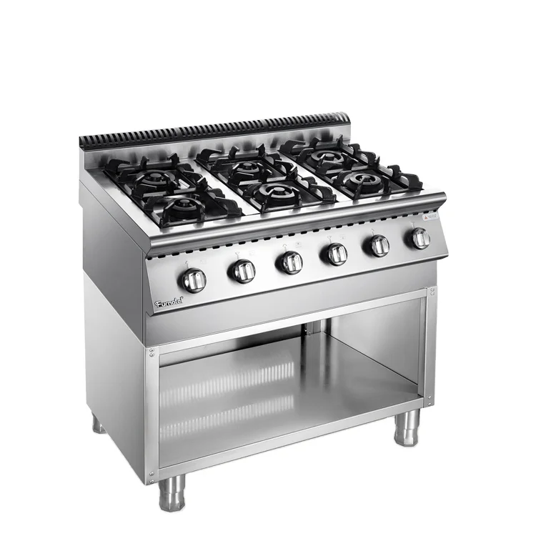 

Table Top X Series Kitchen Gas Range 6 Burner With Cabinet