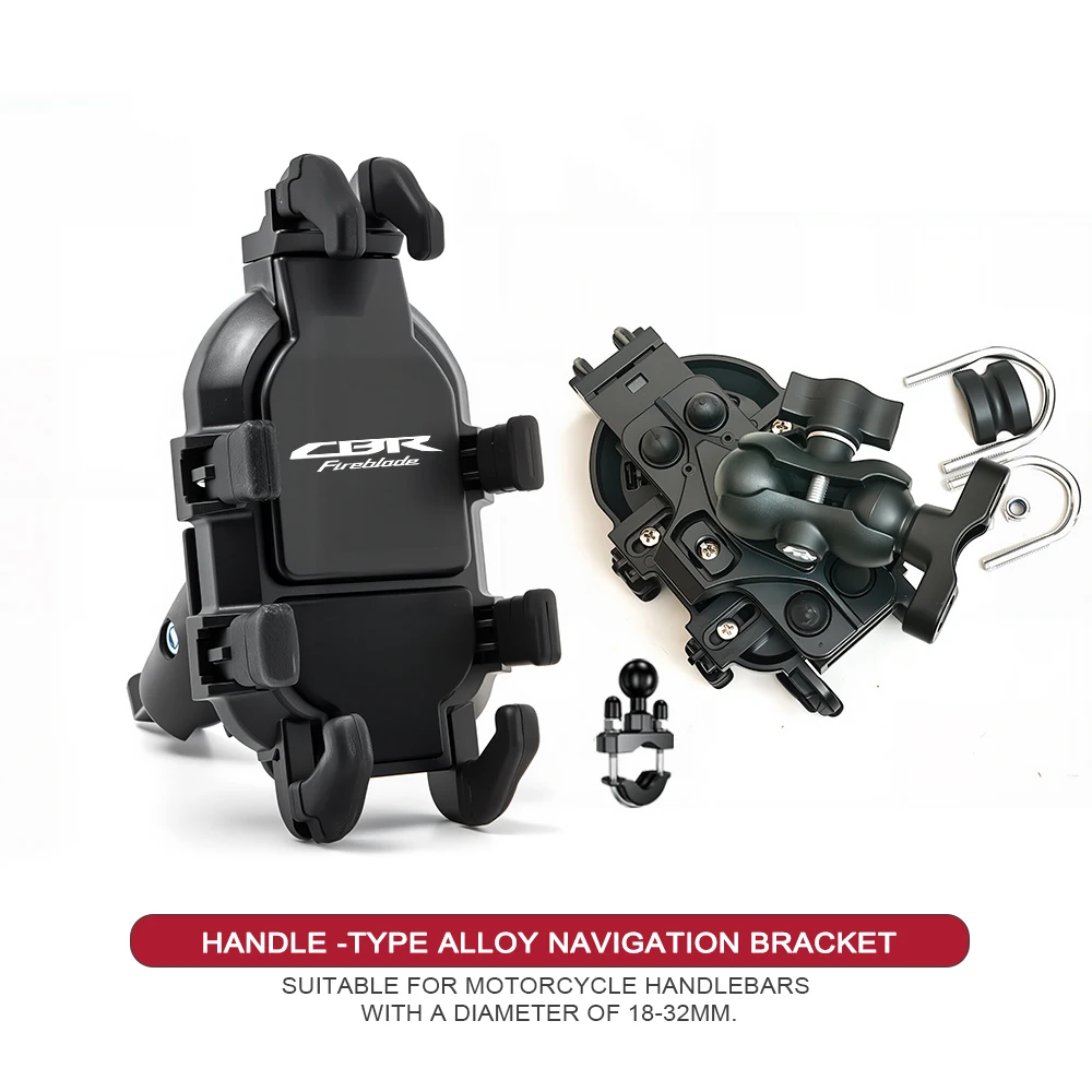 Motorcycle Phone Mount Non-Slip Pad Anti-Rust Anti-Shake Holder For CBR500 CBR600 CBR1100XX FIREBLADE CBR CBR250 CBR300 CBR400