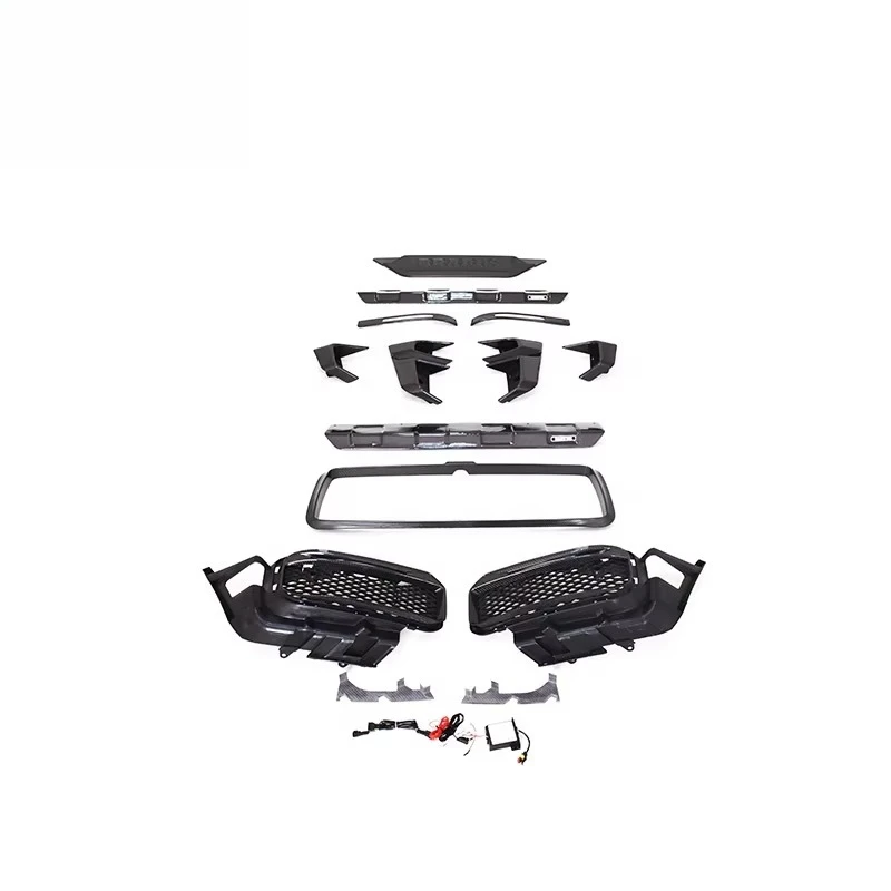 

2019year~W464 Full Set Carbon Fiber Matches Body Kit For B700 B800 To B900 Style Body Part Air Vents Fog Light Covers Rear Plate