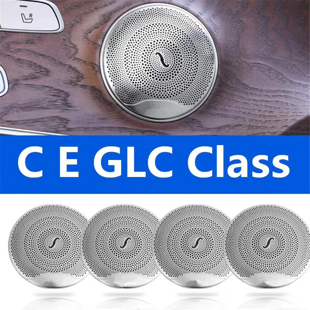 Image of Autotür-Lautsprecherabdeckung Lautsprecherblende Dekor Innenraumzubehör für Mercedes Benz C E GLC Klasse X253 W213 W205 C300 300
