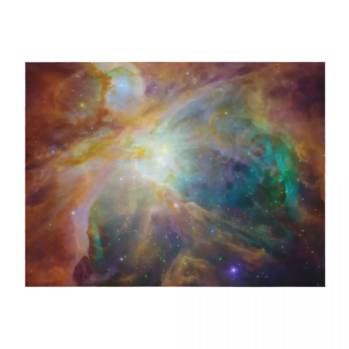 

Galaxy Rainbow v2.0 Throw Blanket Flannels Flannel Fabric Decoratives Shaggy Blankets