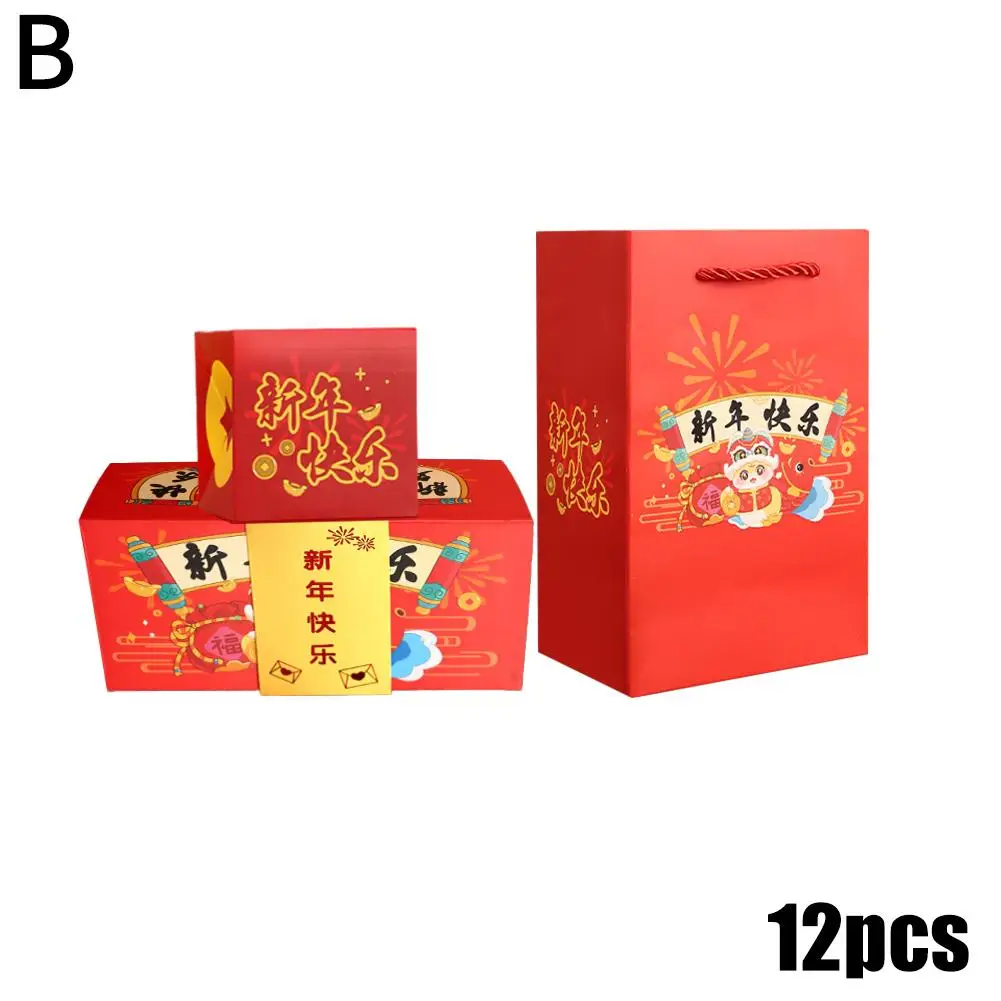 New Year Surprise Bounce Gift Box Jump Box Envelope Box Gift Red Surprise G6h7