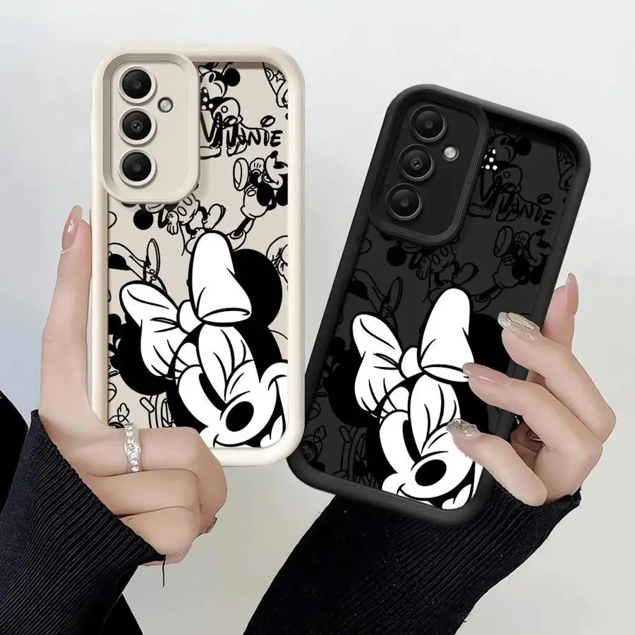 Disney Minnie Mouse Phone Case for Samsung Galaxy A71 A13 A12 A51 A21s A11 A05s A31 A06 A03 A30 A04s A50 Luxury Cover