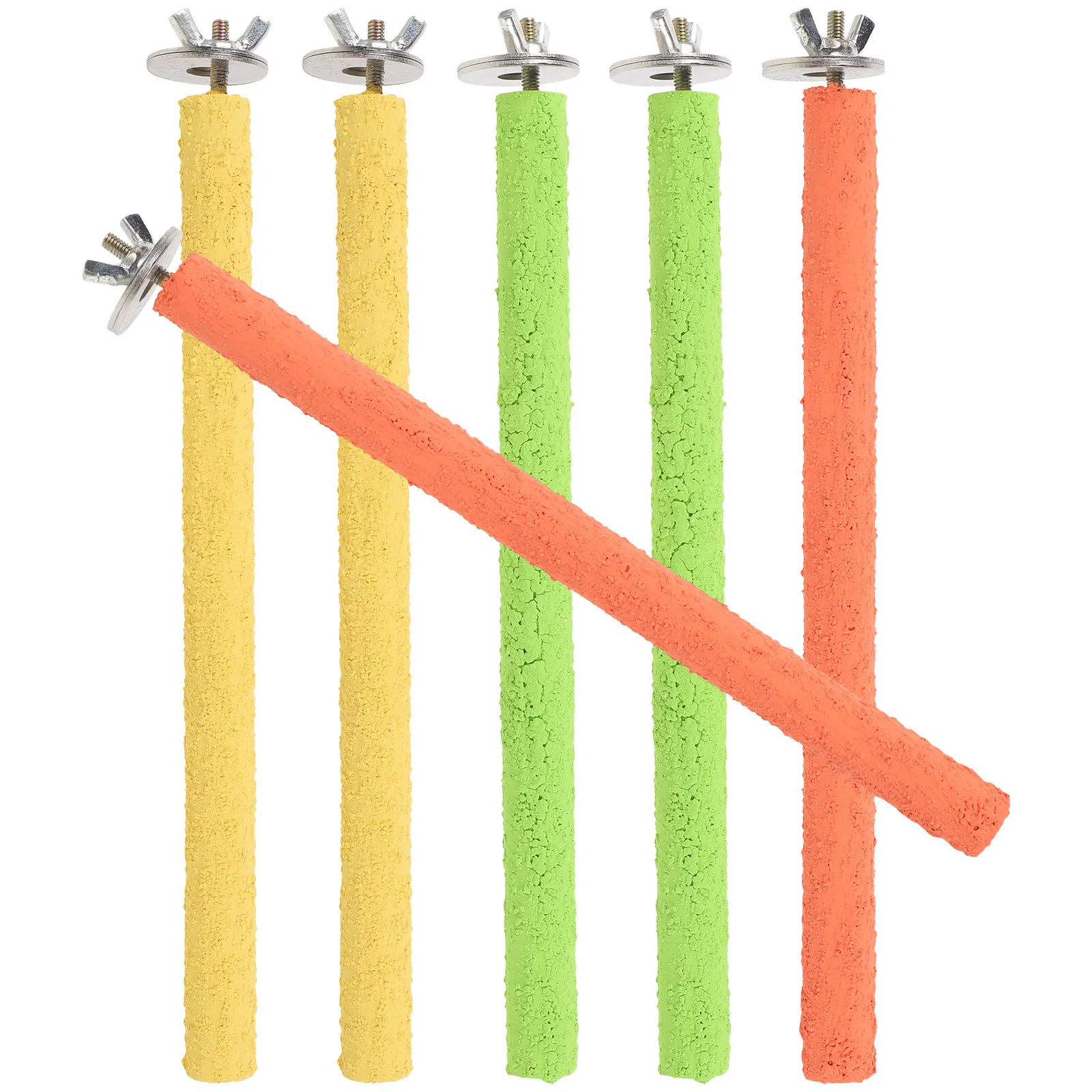 

Набор из 6 деревянных пеньков для попугаев с кварцевым песком для тренировок, отдыха, игр и заточки когтей у волнистых попугаев и корелл