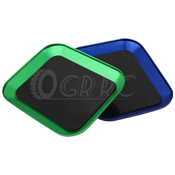 Narzędzie do naprawy RC Stop aluminium Magnetyczna taca na śruby Płyta do samolotu Samochód Łódź Gąsienica Axial SCX10 D90 D110 Narzędzie do naprawy modeli