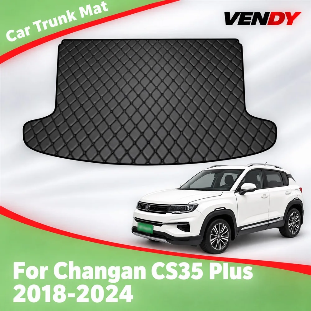 Car Trunk Mat Fit For Changan CS35 Plus 2018 2019 2020 2021 2022 2023 2024 Trunk Carpets Pads Auto Interior Accessories
