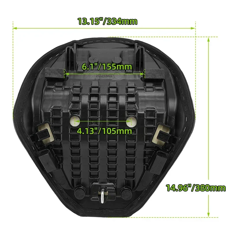 

For Honda Rebel CMX 1100 CM1100 CMX1100 2021 2022 2023 2024 2025 Motorcycle Black PU Leather Driver Front Seat Cushion