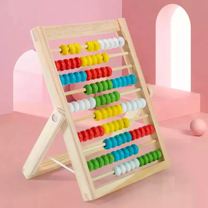 1 قطعة عدد الحساب المعداد الكلاسيكي التعليمية العد لعبة 100 الخرز مرحلة ما قبل المدرسة الرياضيات لعب للتعلم طفل هدية