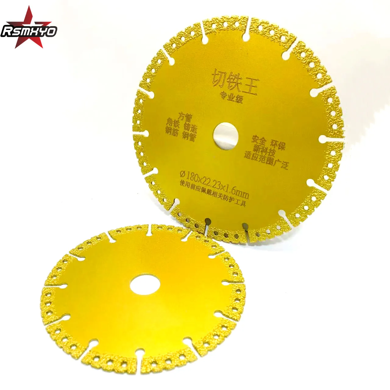 RSMXYO All Purpose Demolition Cutting Disc Vacuum Brazed Diamond Saw Blade For Steel Metal Stone Cast Iron Rebar Aluminum