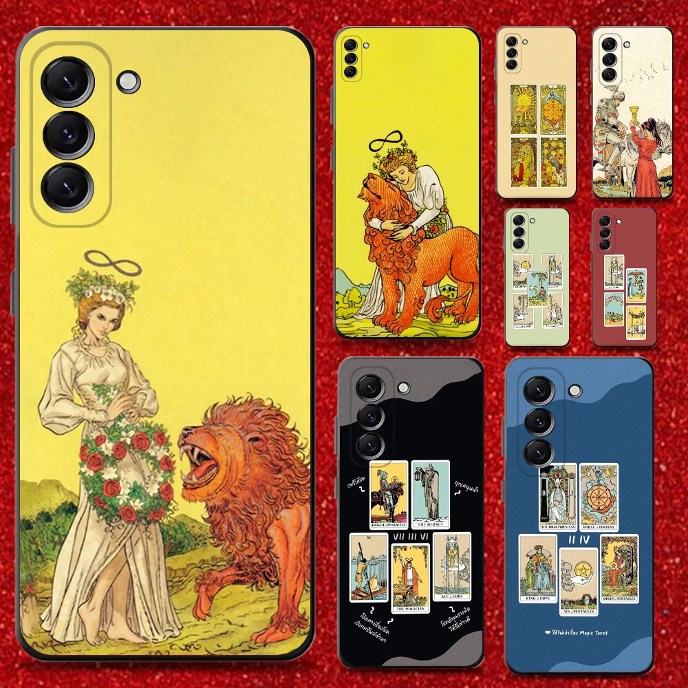 

Egypt M-Mysterious Tarot Phone Case For Samsung Galaxy A13,A21s,A22,A31,A32,A52,A53,A71,A80,Soft Black Shell