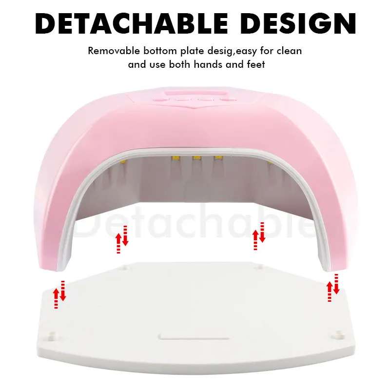 Nageldroger LED-nagellamp UV-lamp voor het uitharden van alle gelnagellak met bewegingsdetectie manicure pedicure salon gereedschap cadeau