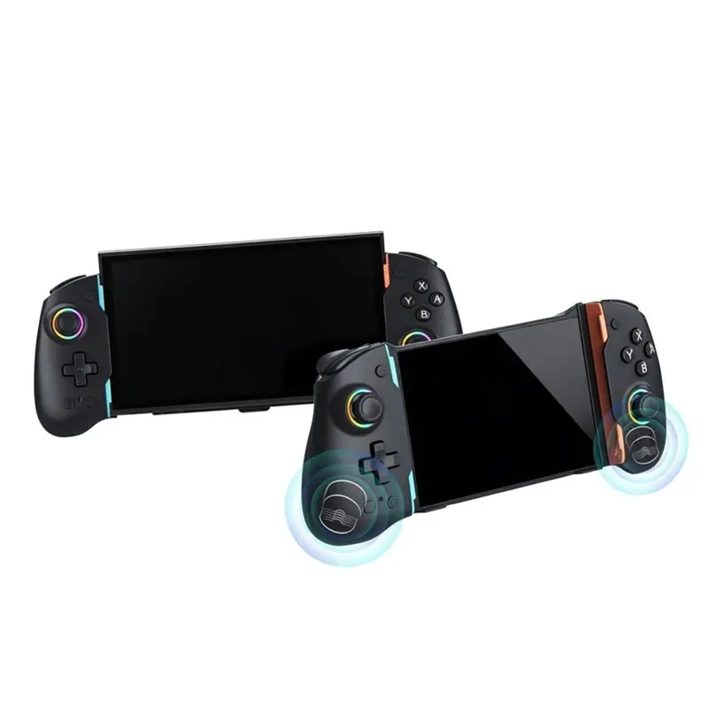 Stretchable Bluetooth Game Controller For Switch OLED Switch 2 Hall Joystick RGB Gaming Gamepad