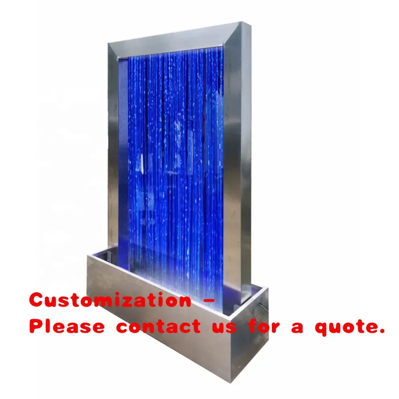 custom.Home Decorative Acrylic Fountains Bubble Wall Features Restaurants Outdoor Floor Standing Fountain