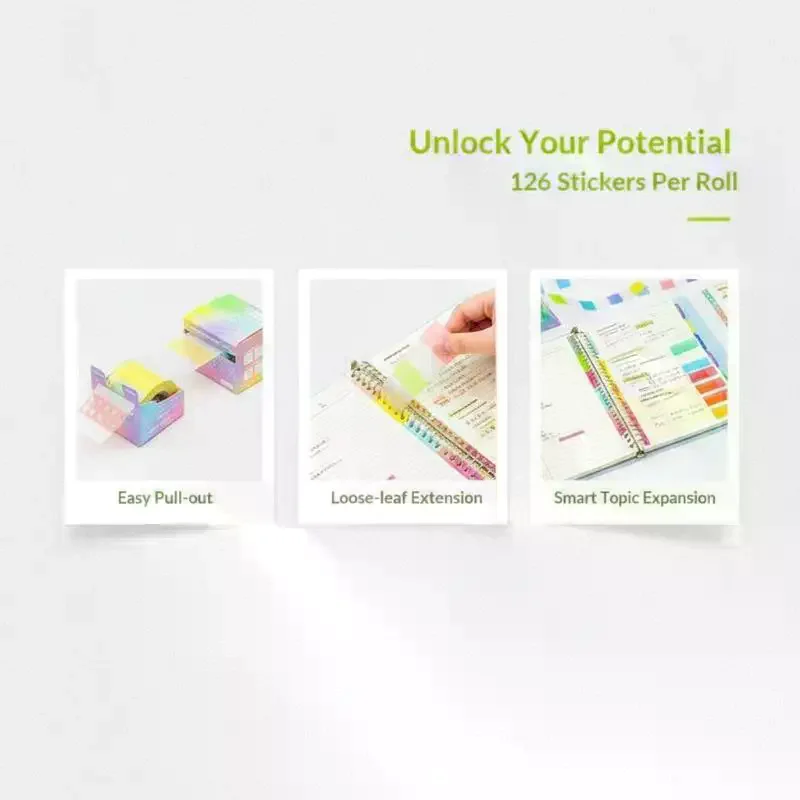 Pearl Loose Leaf Hole Expansion Sticker: Convenient Repair Sticker For Incorrect Questions Notebooks