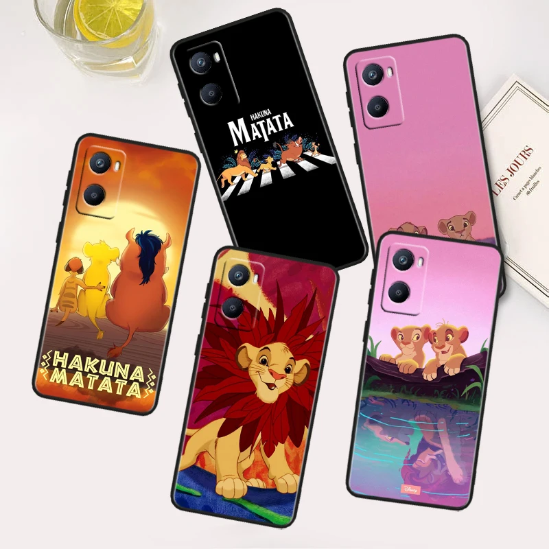 

Disney Animation Lion King For OPPO A96 A94 A93 A77S A76 A74 A73 A72 A57S A56S A54S A53 A52 A15S A9 A5 Black Phone Case