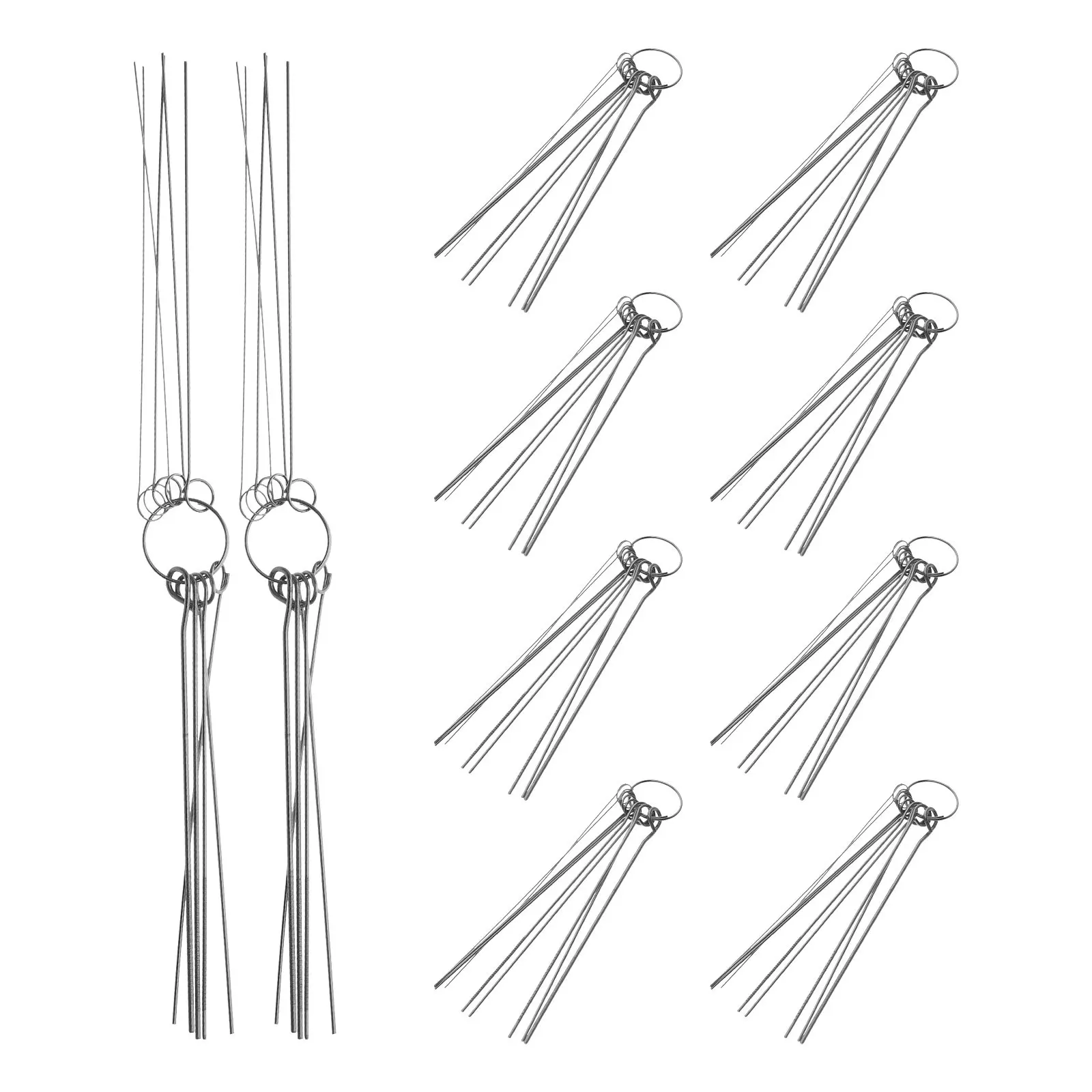 10 Sets Torch Tip Cleaner Metal Cleaning Needles Welding Gun Nozzle Carburetor Cleaning Tool Airbrush Nozzle Cleaner for Welding