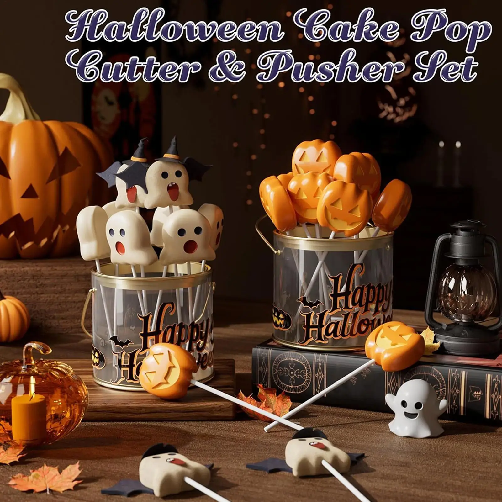 Halloween Resin Mold Handmade Baking Moulds Non-Stick Festive Mold Craft Tool For School Festival Halloween Celebration Event