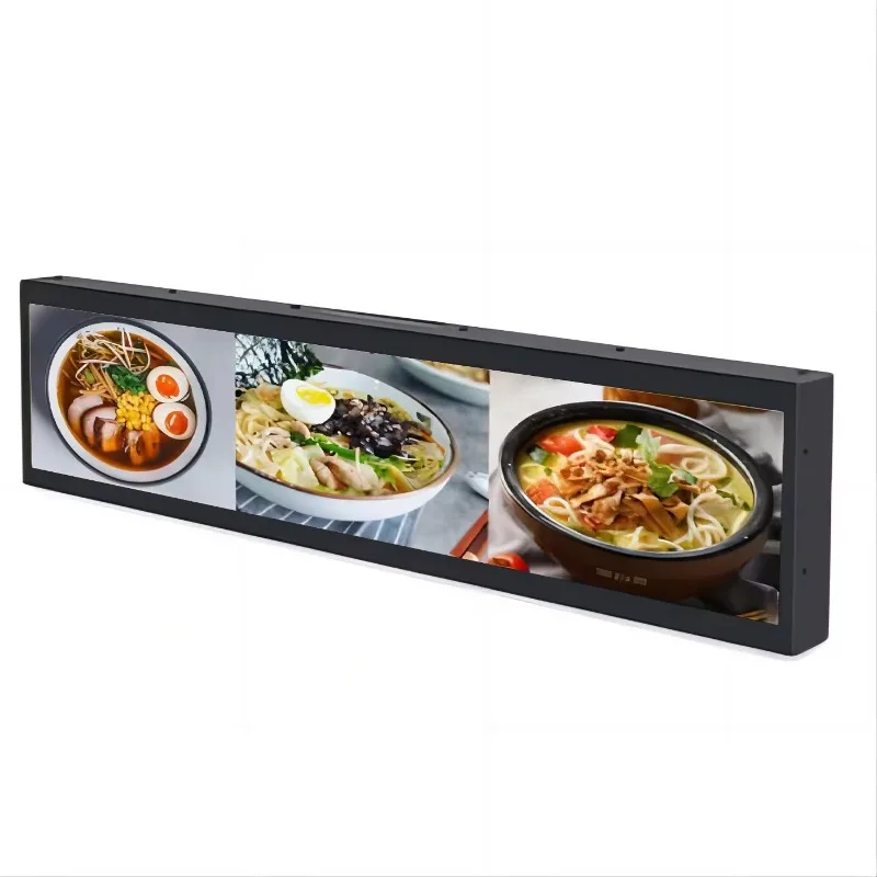 

Wide stretch 24 inch bar screen LCD digital signage Mobile Pentium 4