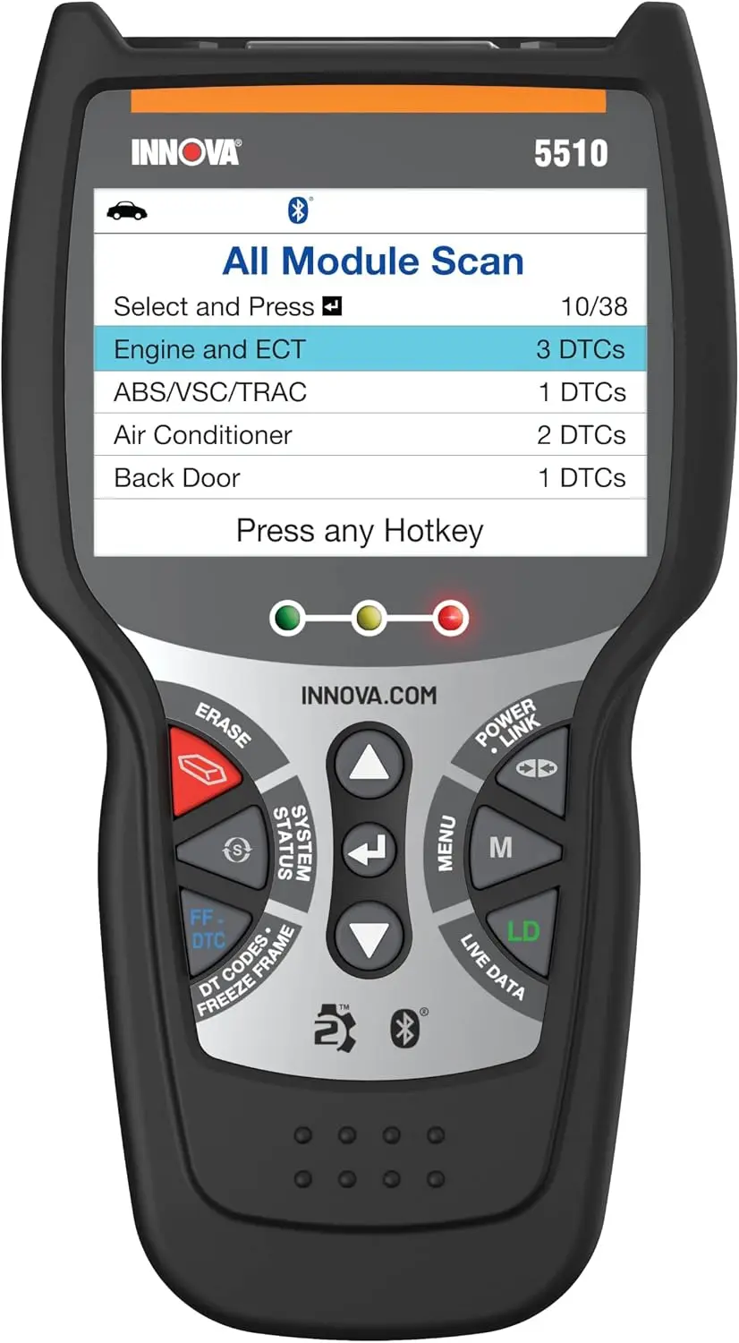 OBD2 Scanner and All-System Diagnostic Tool, ABS Scan Tool with ABS/SRS Code Read & Erase, Caliper Service, Brake Pad Life, Oil Light Reset, Live Data, Updates Included