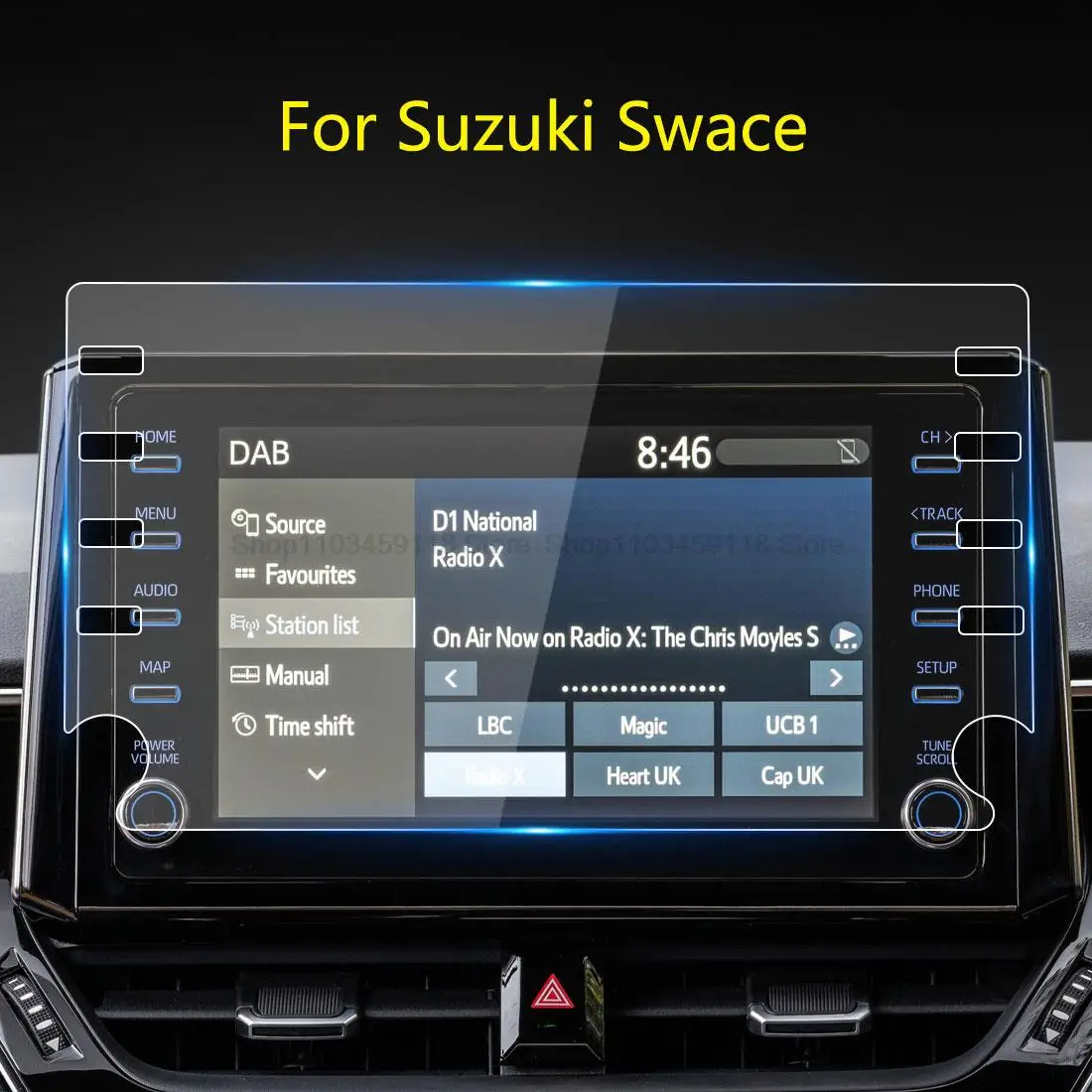 Tempered Glass Screen Protector film For Suzuki Swace 2020 2021 8 Inch Car GPS Navigation Touch Display car Interior Accessories