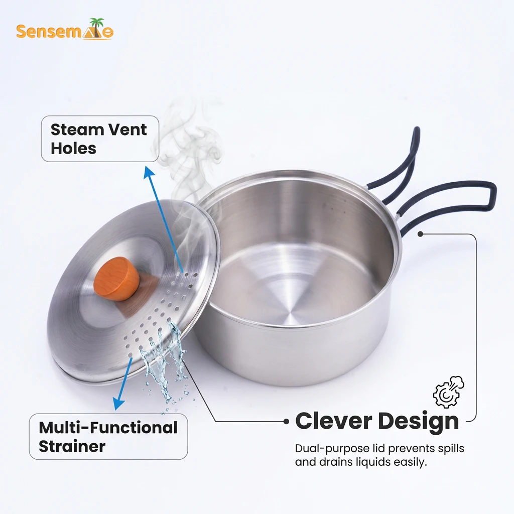 Portable Camping Cooking Set S - Camping Cooking Mess Kit recension och pris