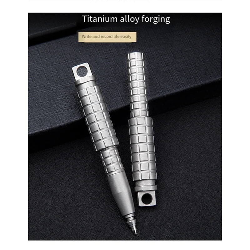 Multifunctional Titanium Alloy Mini Pocket Pen Key Chain Pen Portable Writing Pen