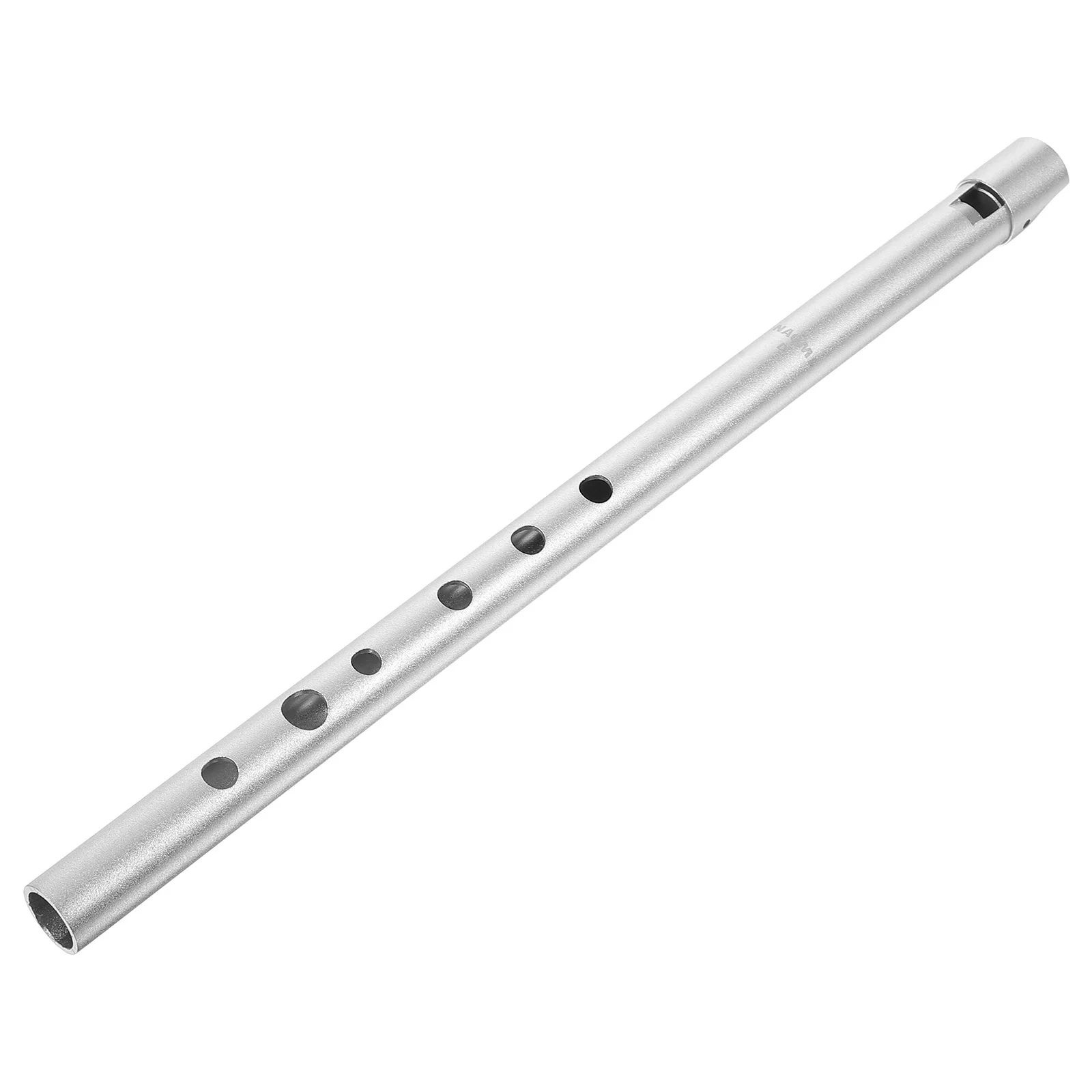

1pc Aluminum Alloy Soprano Recorder High Pitch Flute Portable Whistle For Beginner Silver Lightweight Smooth Design