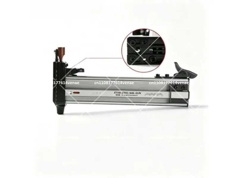 ST-38 Semi-Automatic Nailer Wire Slot Woodworking Decoration Reload Rebound Steel Nail Gun