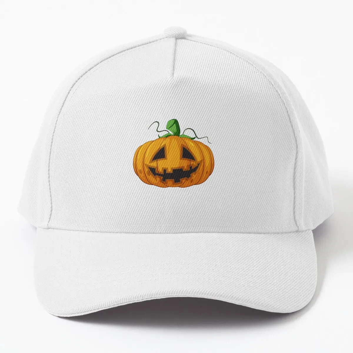 Scary Evil Pumpkin Head Baseball Cap, Halloween Design