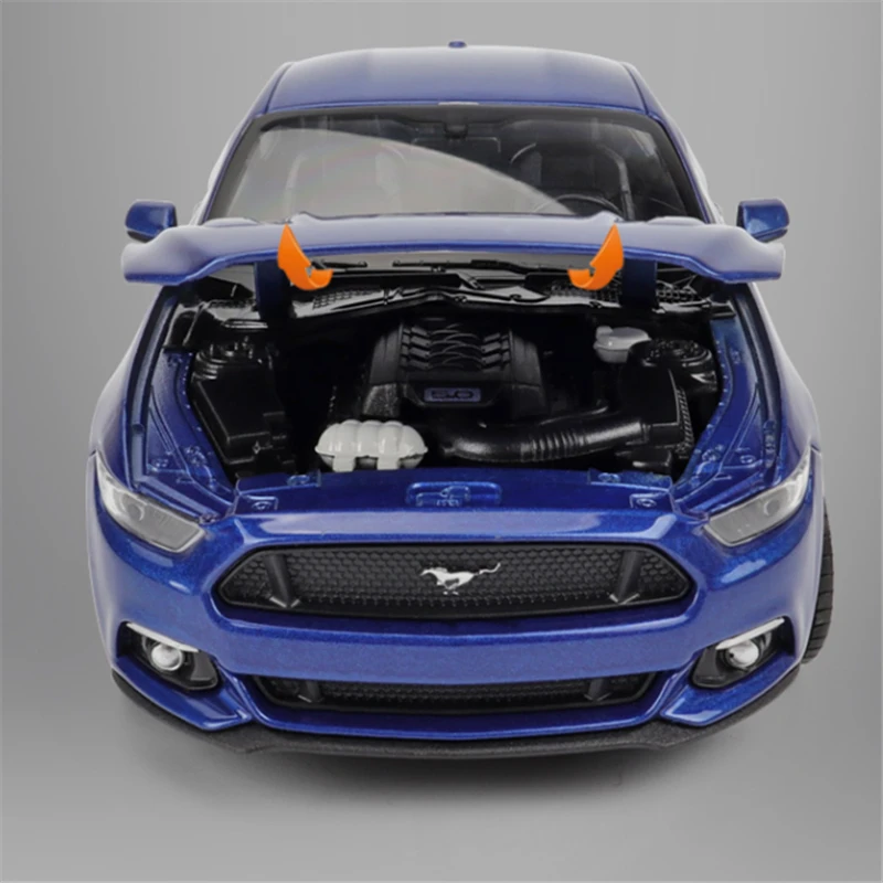 Welly 1:24 2015 Ford Mustang GT Shelby, modelo de coche deportivo de aleación, vehículos de carreras de Metal fundido a presión, modelo de simulación, juguetes para niños, regalo
