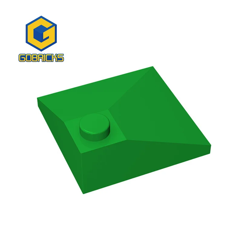 Gobrick 10 Buah Partikel Rakitan 3675 Lereng 33 3X3 Cembung Ganda untuk Blok Bangunan Batu Bata Model Massal Bagian Pendidikan DIY