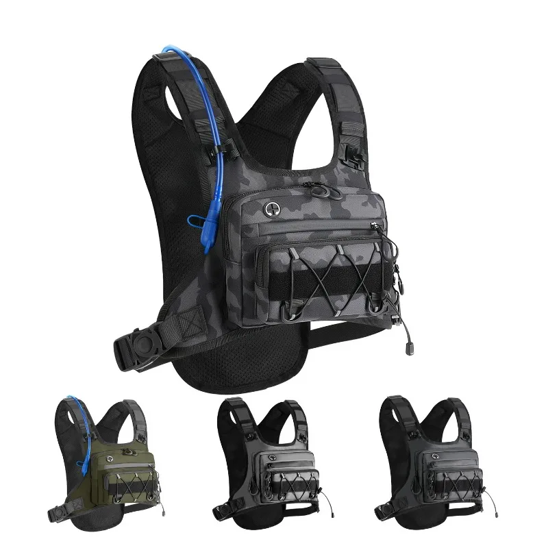 Image of Herren Umhängetasche Outdoor Wasserdichte Taktische Brusttaschen für Männer Trail Running Reisen Wandern Camping