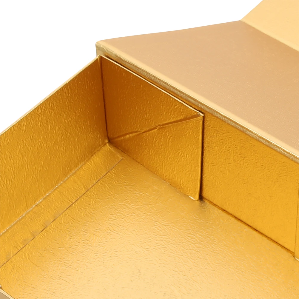 

Magnetic Gift Gift Box With Magnetic Lid 30X20X8CM Golden Collapsible Storage Birthday Valentine Christmas Present Packaging Box