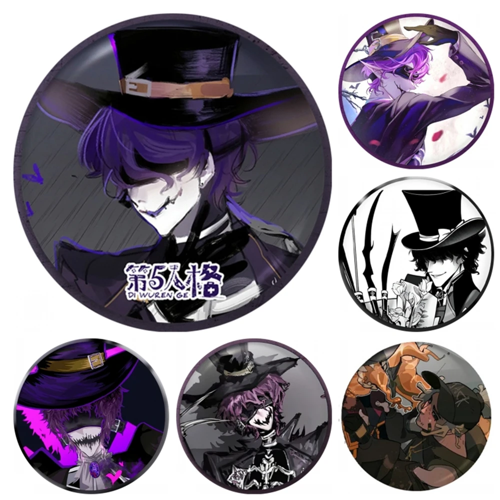

58 мм игра Identity V Jack the Ripper Artist Косплей Костюм Значок Булавка SPTE Жесть Брошь Опора