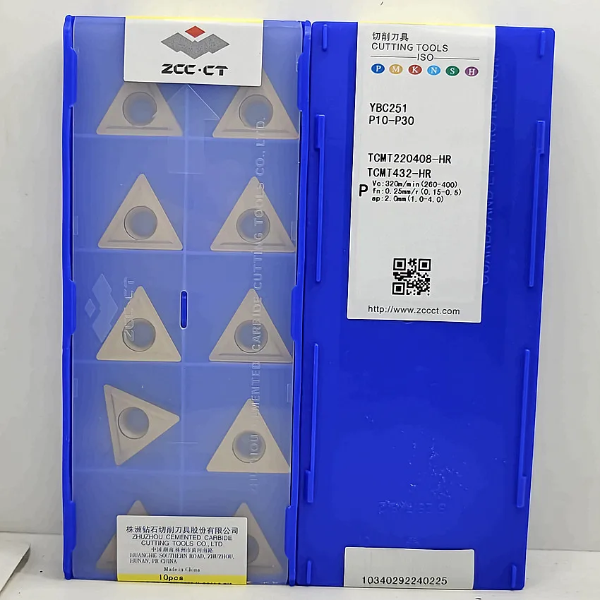 TCMT220408 YBC251/TCMT220408-HR YBC251/TCMT220408-HR YBC252/TCMT220408-HR YBC351 ZCC.CT CNC blade carbide inserts turning tools