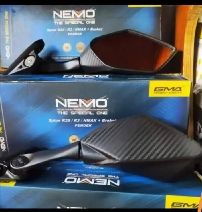 مرآة الرؤية الخلفية NEMO 1005 CBR250R مرآة جانبية NINJA Nmax R25 R3 مرايا خلفية لملحقات الدراجة النارية Yamahas Hondas
