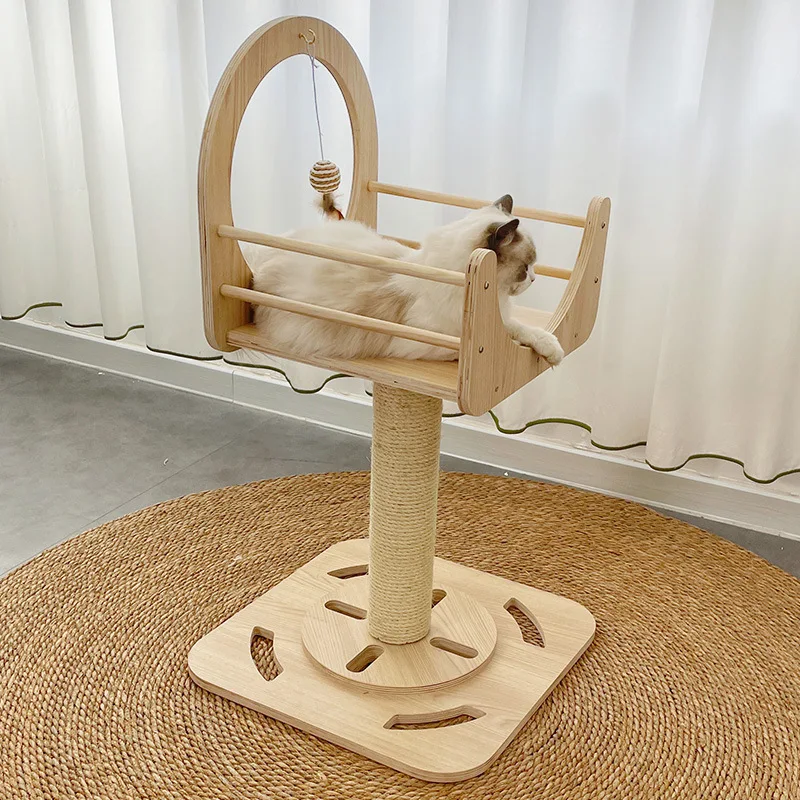 

Style Pet Cat Round Climbing Frame | Mini Simple Cat Tower | Stable Load-Bearing + Cozy Rest Area | Choose Size Freely