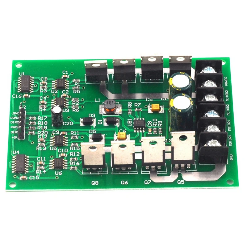 15A Dual H-Bridge DC Motor Driver Module Motor Drive Controller Board For Robot Car Compatible 3V-36V