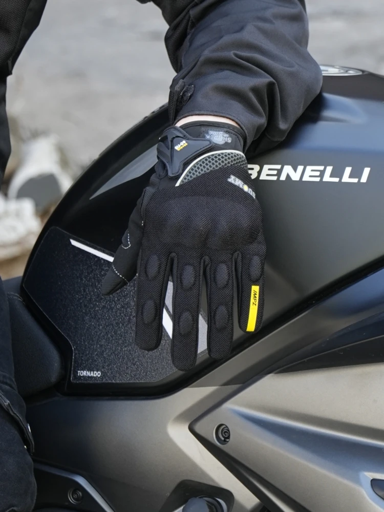 AliExpress SUOMY Lightweight Summer Motorcycle Gloves Touchscreen Breathable Full Finger for Men Women Motorbike Racing Cycling Gloves