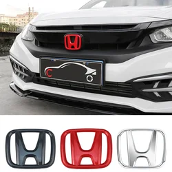 ABS Car Front Grille Trunk Emblem Rear Trunk Badge Logo For Honda Civic 2006-2015 8th 9th 9.5th generation Civic Accessories