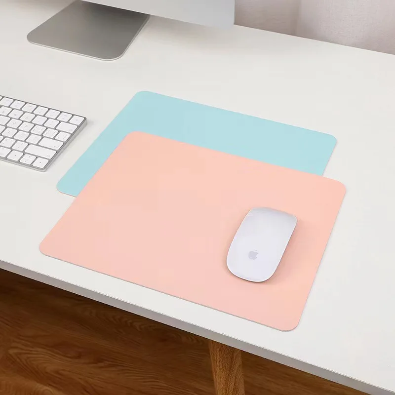 Small PU mouse pad Non-Slip Gaming Desktop Leather Mouse Pad Waterproof Anti-Scratch Easy To Clean Mat For PC Laptop Desktop