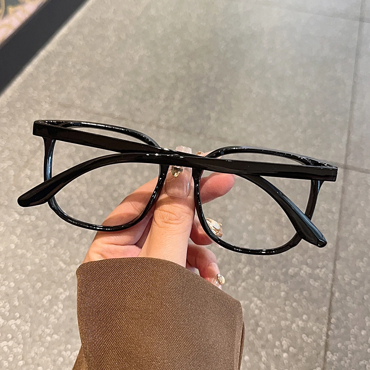 1 Stück/3 Stück/4 Stück/5 Stück/6 Stück europäische und amerikanische klassische beliebte Brillen-Set mit quadratischem Rahmen, Herren- und Damenmode-Brille – Detail 3