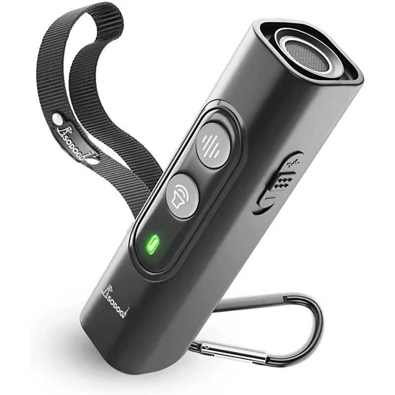 ABQP-repelente ultrasónico para perros y mascotas, dispositivo de entrenamiento antiladridos, repelente de entrenamiento de perros de alta potencia con USB recargable