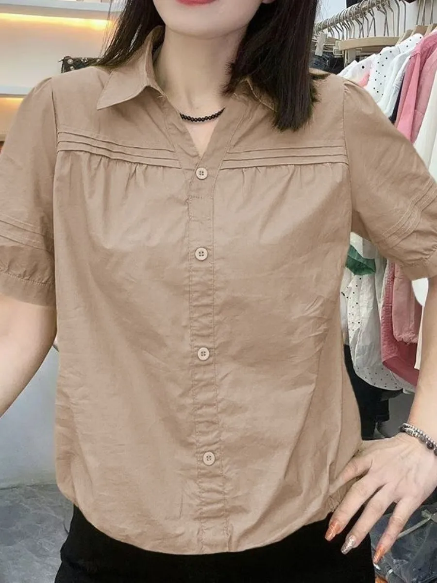 camisa-de-algodao-de-manga-curta-feminina-fina-solta-com-bolso-quadrado-estilo-novo-de-verao-casual-e-elegante