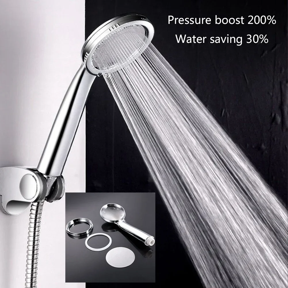 

High Pressure Water Saving Handheld Bathing Shower Head stainless steel self pressurizing brand new high quality