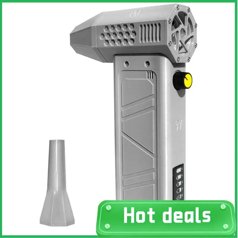 

AC62-воздуходувка, 140000 об/мин, турбоструйный вентилятор, дисплей мощности, мощный компьютер, инструменты для очистки пыли, портативный вентилятор, серый